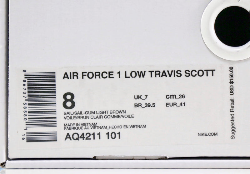 AIRFORCE 1 LOW X TRAVIS SCOTT SAIL