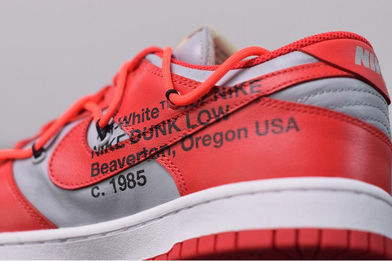 SB DUNK LOW X OFF-WHITE UNIVERSITY RED