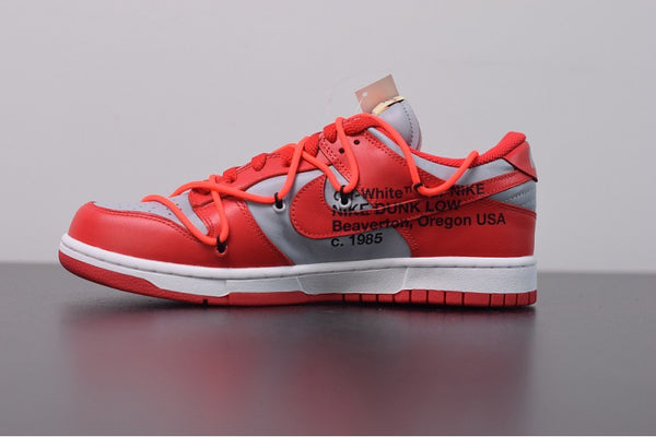 SB DUNK LOW X OFF-WHITE UNIVERSITY RED