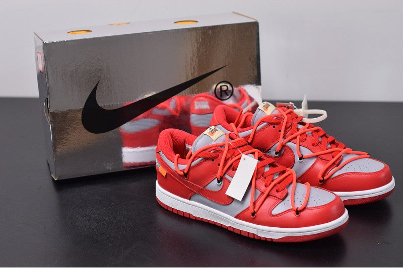 SB DUNK LOW X OFF-WHITE UNIVERSITY RED